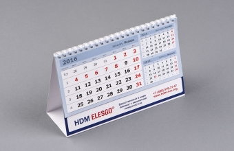 Календарь-домик HDM ELESGO, Основание А4 (разворот) 4+0
