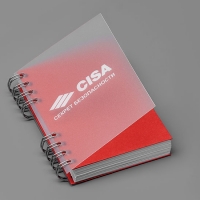 Блокнот CISA, А7, пластик, блок 100 листов