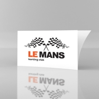 Наклейка LE MANS, 200х100 мм, 4+0, самоклейка бумажная