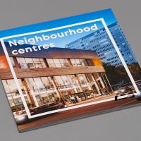 Брошюра Neighbourhood centres, Формат 200х210 мм, 60 полос