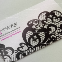 Визитки Berry, Формат 90х50 мм, 4+0