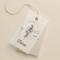 Бирки для одежды Floral, 50*90 мм, цветность 1+1...